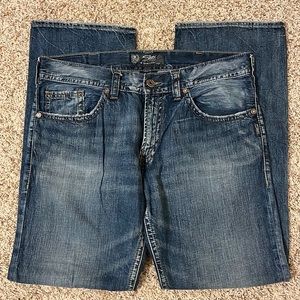Silver mens jeans - very lightweight denim. Great condition- size W 36 x L 34